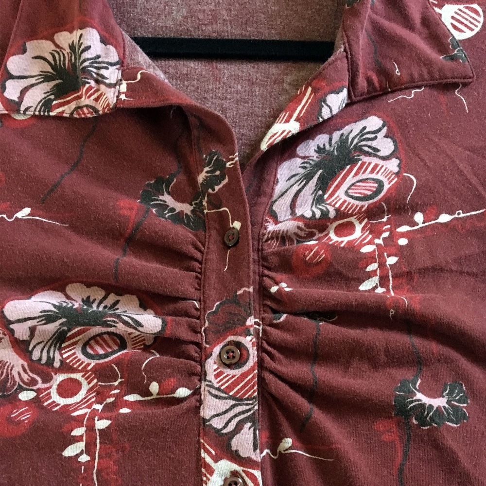 Vintage Patagonia Button Up Shirt Abstract Floral